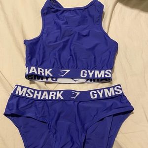 Gymshark sport bikini blue Small
